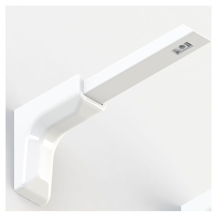Silent Gliss 3603 Curtain Track Brackets - Pack Of 2 White Top Fix Rail Supports