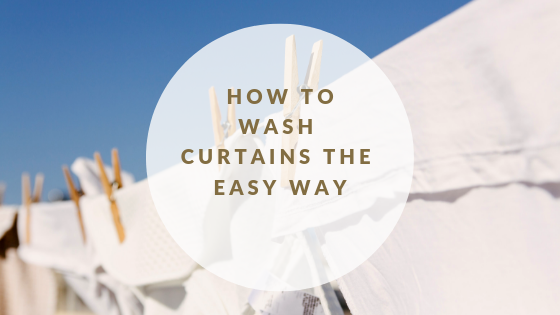How to wash curtains the easy way