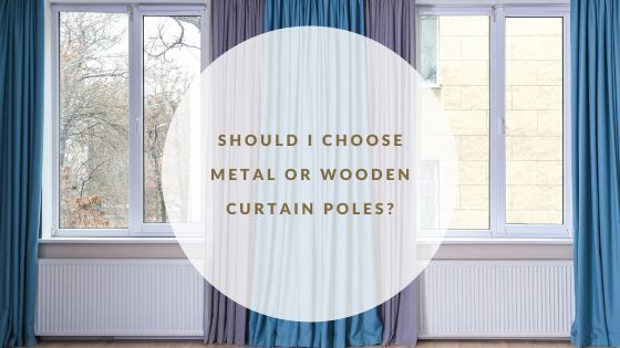 lovely windows with blue curtains