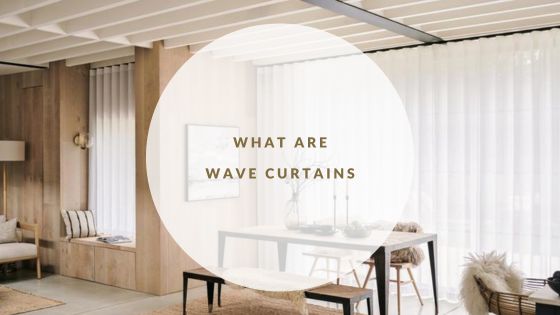 Wave curtains installed across bifold doors