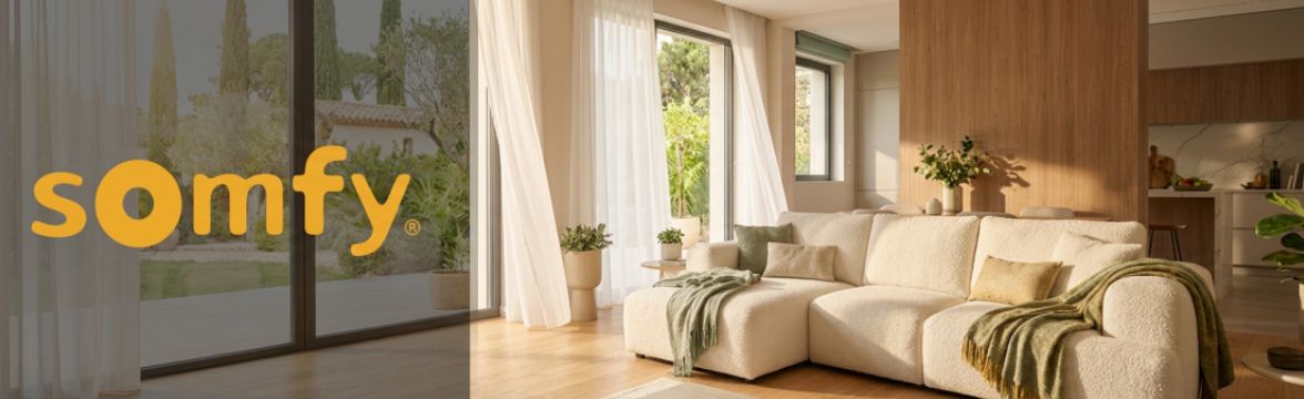 Somfy Curtain Tracks and accessories - Room Shot