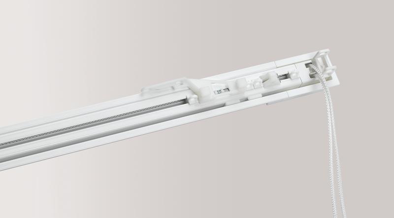 Silent Gliss 3840 Corded Curtain Track in White